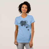 Knijdig hart. trance. t-shirt (Voorkant volledig)