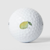 Knijp de dag citroen mok golfballen (Voorkant)
