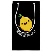 Knijp de dag Grappige citroen Pun Dark BG Klein Cadeauzakje (Voorkant)