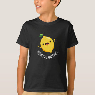 Knijp de dag Grappige citroen Pun Dark BG T-shirt