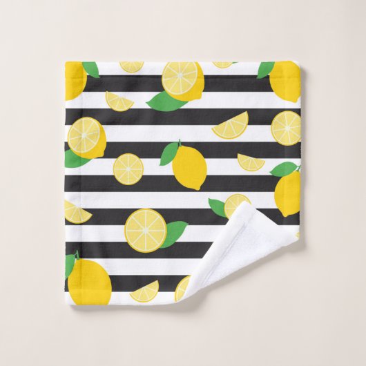 Knijp de dag in! Lemon Bathroom Bad Handdoek (Wasdoekje)
