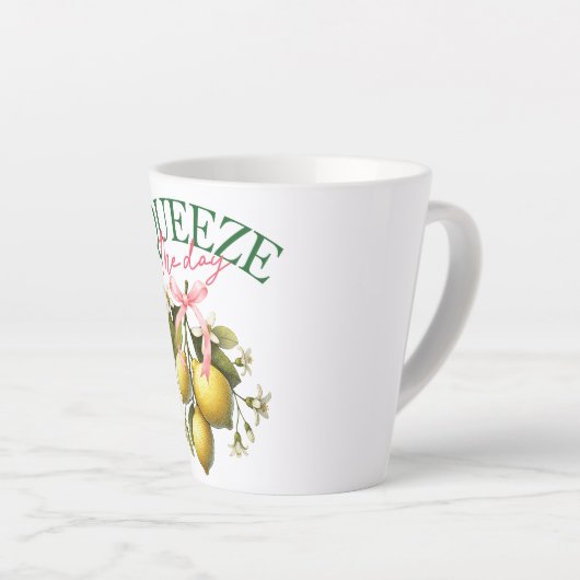 Knijp de dag Lemon Botanical Latte Mok (Rechterhoek)