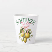 Knijp de dag Lemon Botanical Latte Mok (Voorkant)