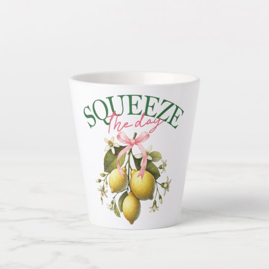 Knijp de dag  Lemon Botanical Latte Mok (Voorkant)