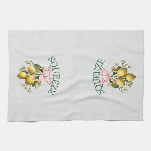 Knijp de dag  Lemon Botanical Theedoek (Horizontaal)