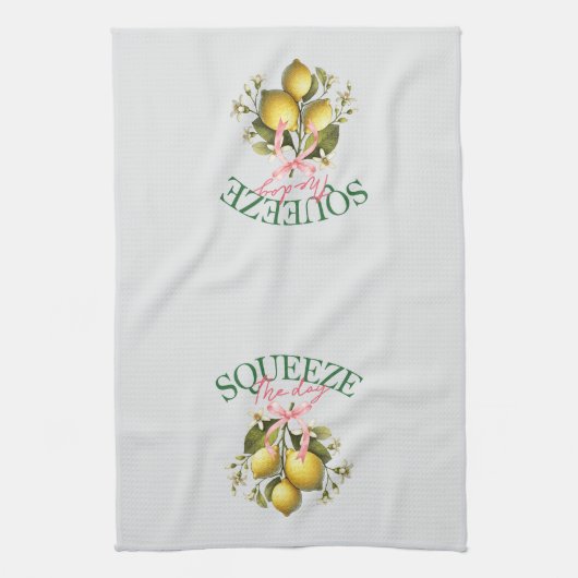 Knijp de dag  Lemon Botanical Theedoek (Verticaal)