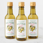 Knijp de dag Mini Limoncello bruiloft Wijn Etiket (Flessen)