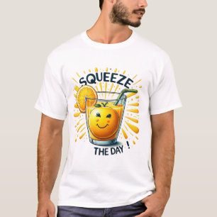 Knijp de dag Oranje sap T-shirt
