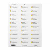 Knijp de dag retouradreslabels etiket (Full Sheet)