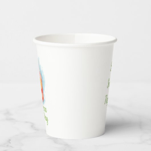 Knijp de dag - Waterverf Summer Paper Cup Papieren Bekers (Links)
