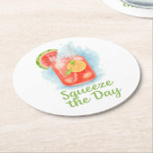 Knijp de dag - Waterverf Zomer Drink Onderzetter (Gebogen)