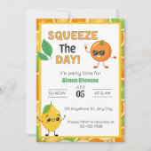 Knijp in de dag! - Leuk citrus-thema feest Kaart (Voorkant)