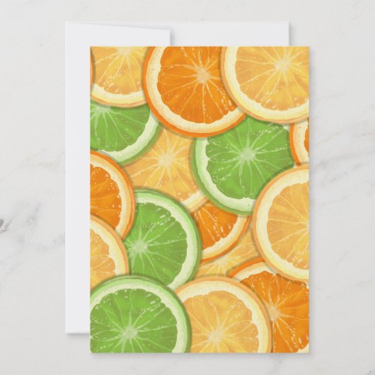 Knijp in de dag! - Leuk citrus-thema feest Kaart (Achterkant)