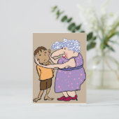 Knijp in je wangen briefkaart (Staand voorkant)