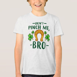 Knijp Me Niet Bro St. Patrick's Day Design-61108 Tri-Blend Shirt