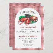 Knijp me! Zeevruchten Roodbaars Boil Funny Afstude Kaart (Voorkant / Achterkant)