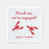 Knijp Ons We Zijn Verliefd Rivierkreeft Kook Zuide Servet (Voorkant)