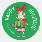 knijpen | Cindy-Lou die | Christmas Gift Label (Voorkant)