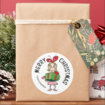 knijpen | Cindy-Lou die | Christmas Gift Label<br><div class="desc">Voeg dit leuke Dr. Seuss Grinch cadeau label toe aan elk vakantiegeschenk.</div>