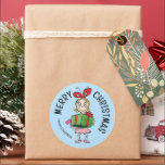 knijpen | Cindy-Lou die | Christmas Gift Label<br><div class="desc">Voeg dit leuke Dr. Seuss Grinch cadeau label toe aan elk vakantiegeschenk.</div>