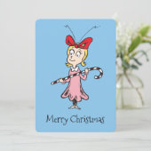 knijpen | Cindy-Lou Who - Met snoepriet Feestdagenkaart (Staand voorkant)
