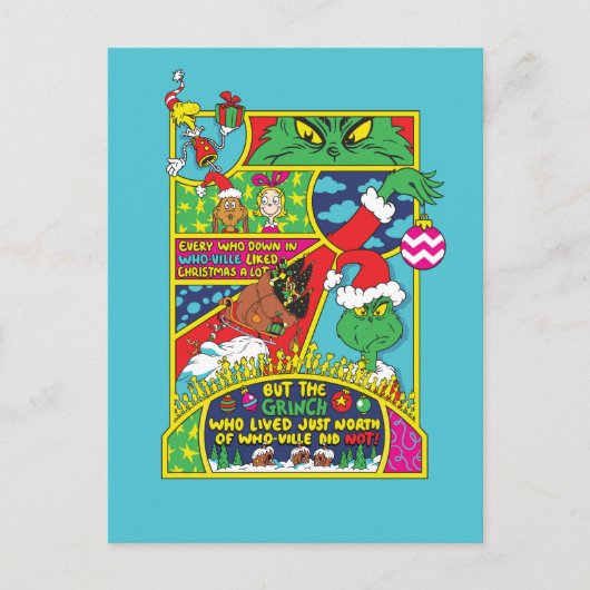 knijpen | Comic Graphic Briefkaart (Voorkant)