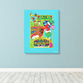 knijpen | Comic Graphic Canvas Afdruk (Insitu (Houten vloer))