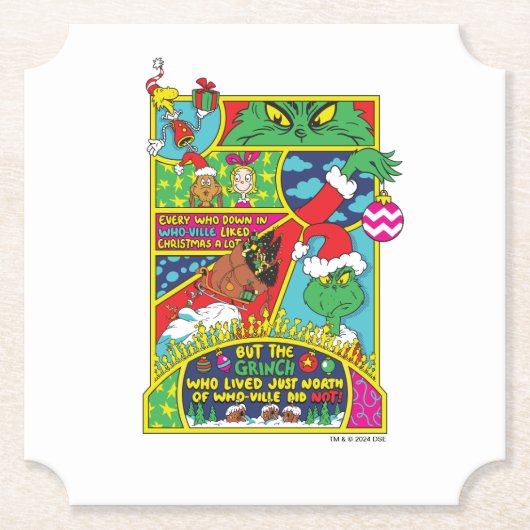 knijpen | Comic Graphic Kartonnen Onderzetters (Voorkant)