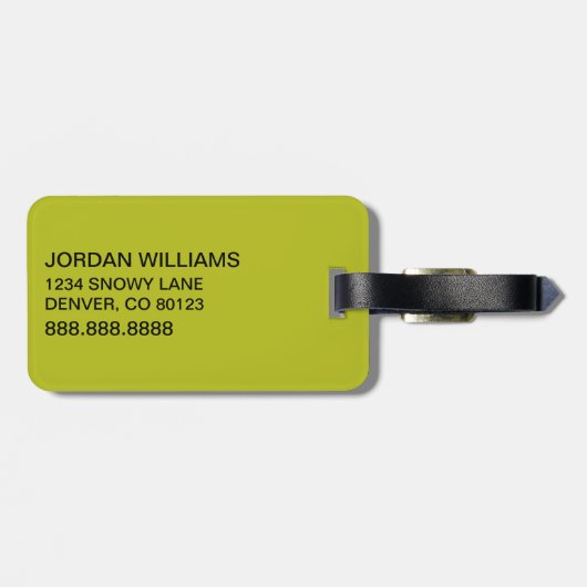 knijpen | De kerel Bagagelabel (Achterkant horizontaal)