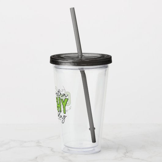 knijpen | Extra grinchy voelen vandaag 4 Acryl Drinkbeker (Links)