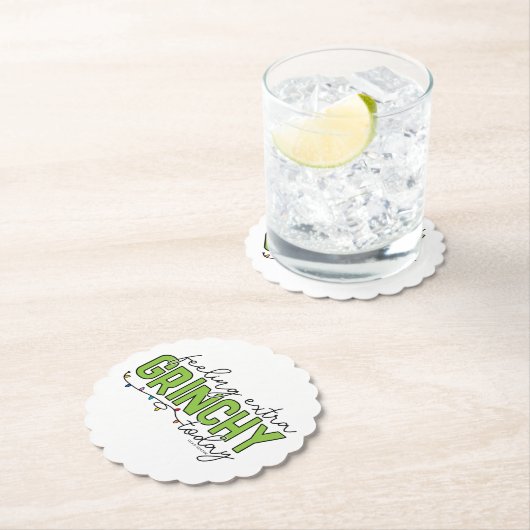 knijpen | Extra grinchy voelen vandaag 4 Kartonnen Onderzetters (Insitu)