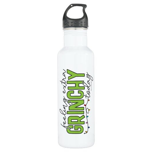 knijpen | Extra grinchy voelen vandaag 4 Waterfles (Voorkant)