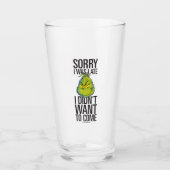 knijpen | Grappig Sorry dat ik te laat was, ik wil Glas (Voorkant)