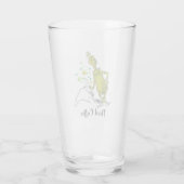 knijpen | Grappige behoefte aan koffie Glas (Achterkant)