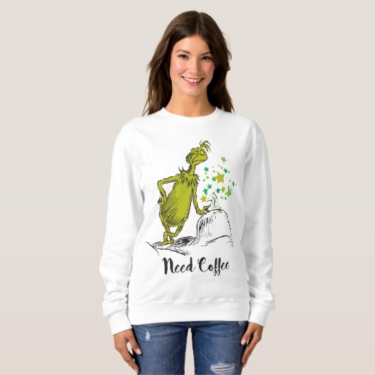 knijpen | Grappige behoefte aan koffie Trui (Voorkant volledig)