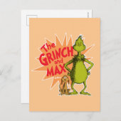 knijpen | Grinch & Max Starburst Briefkaart (Voorkant / Achterkant)
