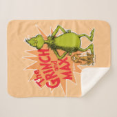 knijpen | Grinch & Max Starburst Sherpa Deken (Voorkant (horizontaal))