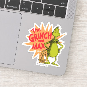 knijpen Grinch & Max Starburst Sticker