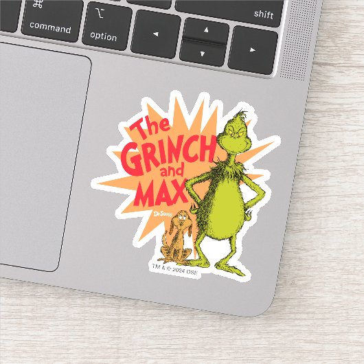 knijpen | Grinch & Max Starburst Sticker (Detail)