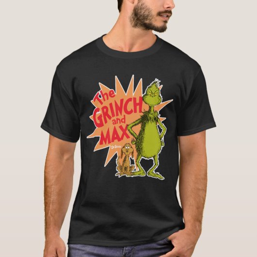 knijpen | Grinch & Max Starburst T-shirt (Voorkant)