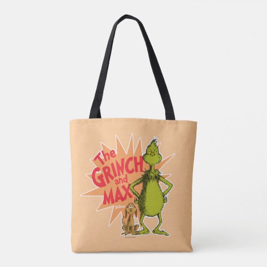 knijpen | Grinch & Max Starburst Tote Bag (Achterkant)