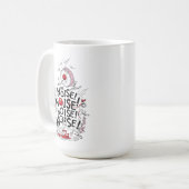 knijpen | Het lawaai! Koffiemok (Voorkant links)