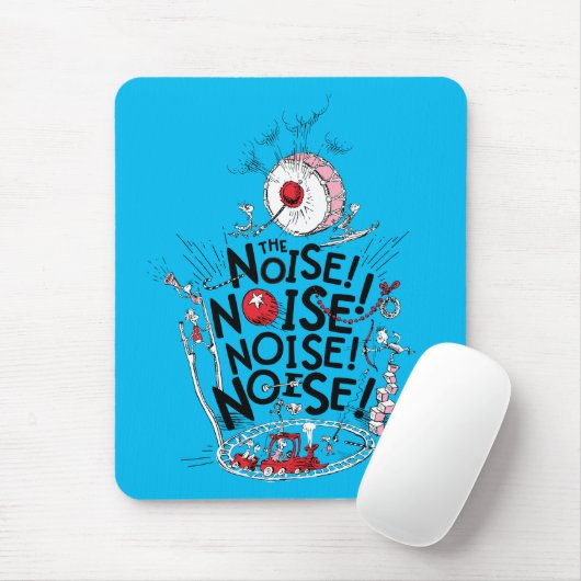 knijpen | Het lawaai! Muismat (Met muis)