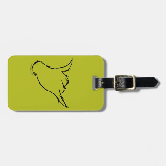 knijpen | Het Mean Machine T-shirt Bagagelabel (Voorkant horizontaal)