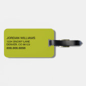 knijpen | Het Mean Machine T-shirt Bagagelabel (Achterkant horizontaal)