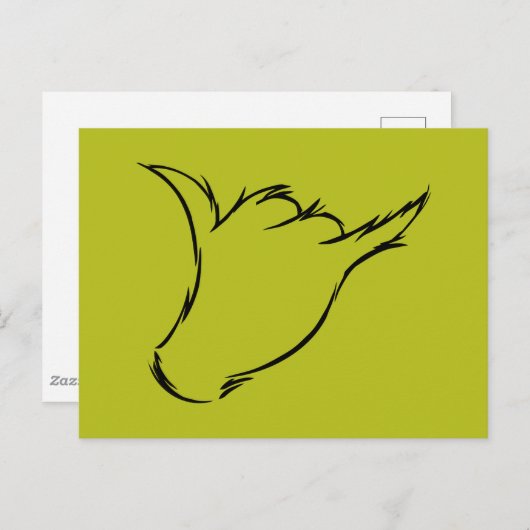 knijpen | Het Mean Machine T-shirt Briefkaart (Voorkant / Achterkant)