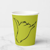 knijpen | Het Mean Machine T-shirt Papieren Bekers (Achterkant)