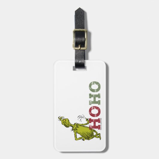 knijpen | Ho Ho Ho Bagagelabel (Voorkant verticaal)