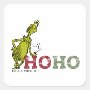 knijpen Ho Ho Ho Vierkante Sticker