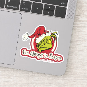 knijpen   Ik ben altijd in het seizoen Sticker